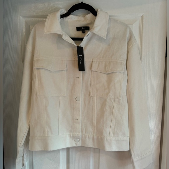 Lulus Matrimony Muse White Sequin Fringe Twill Jacket NWT - Picture 3 of 6